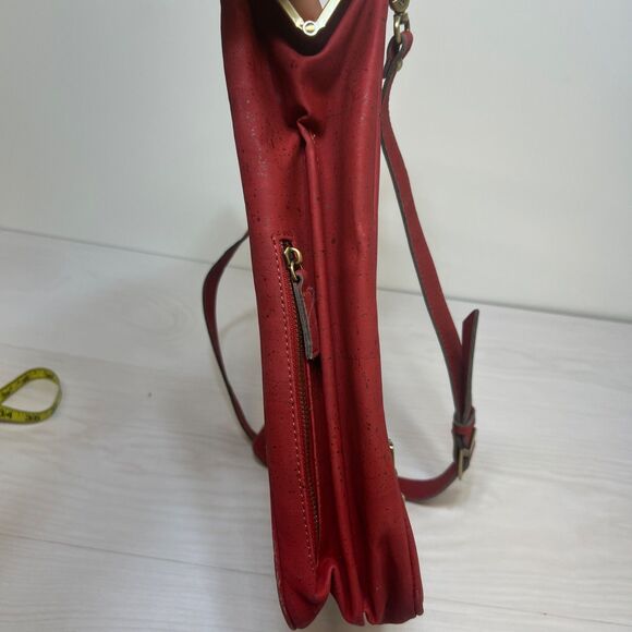 La‎ Flore Paris bobobark Vegan Cork Skin Convertible Backpack Purse Cognac Red main image 13